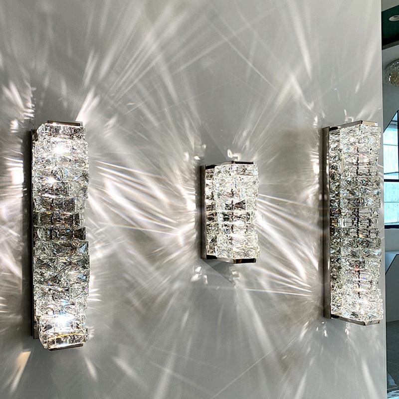 Timeless Crystal Cascade Wall Light - Divine Heart L.A.