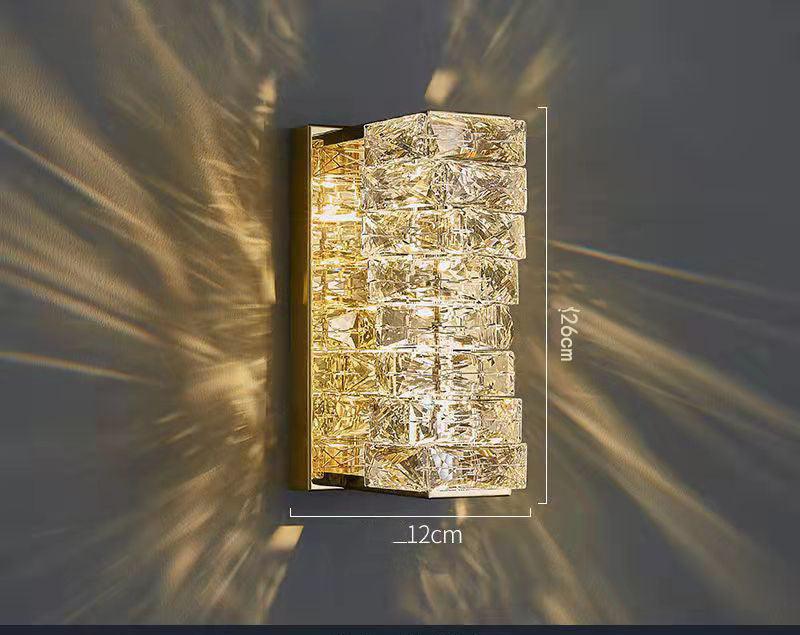 Timeless Crystal Cascade Wall Light - Divine Heart L.A.