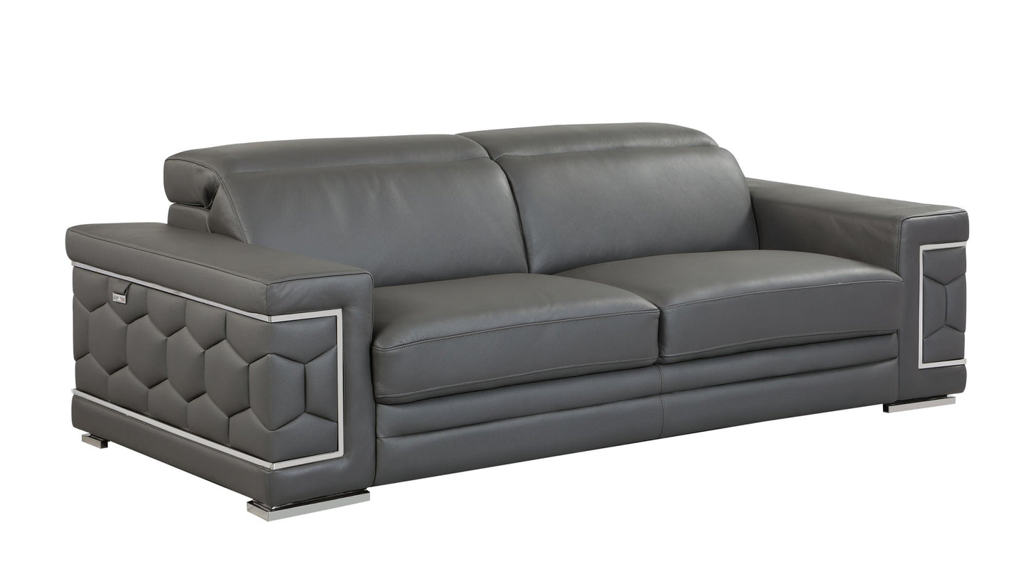 Top Grain Italian Leather Sofa - Divine Heart L.A.