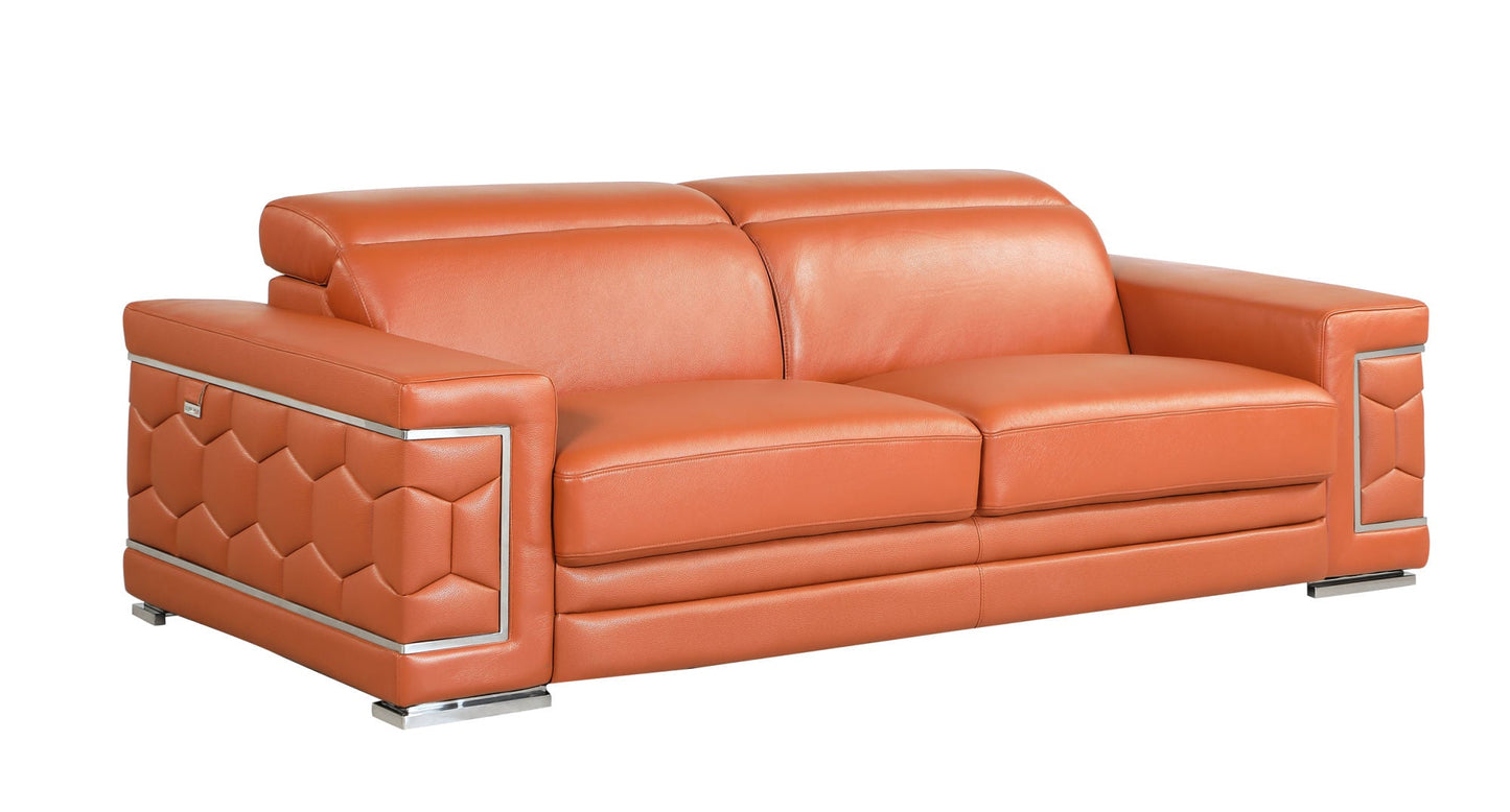 Top Grain Italian Leather Sofa - Divine Heart L.A.