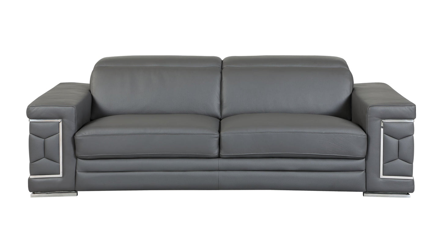 Top Grain Italian Leather Sofa - Divine Heart L.A.