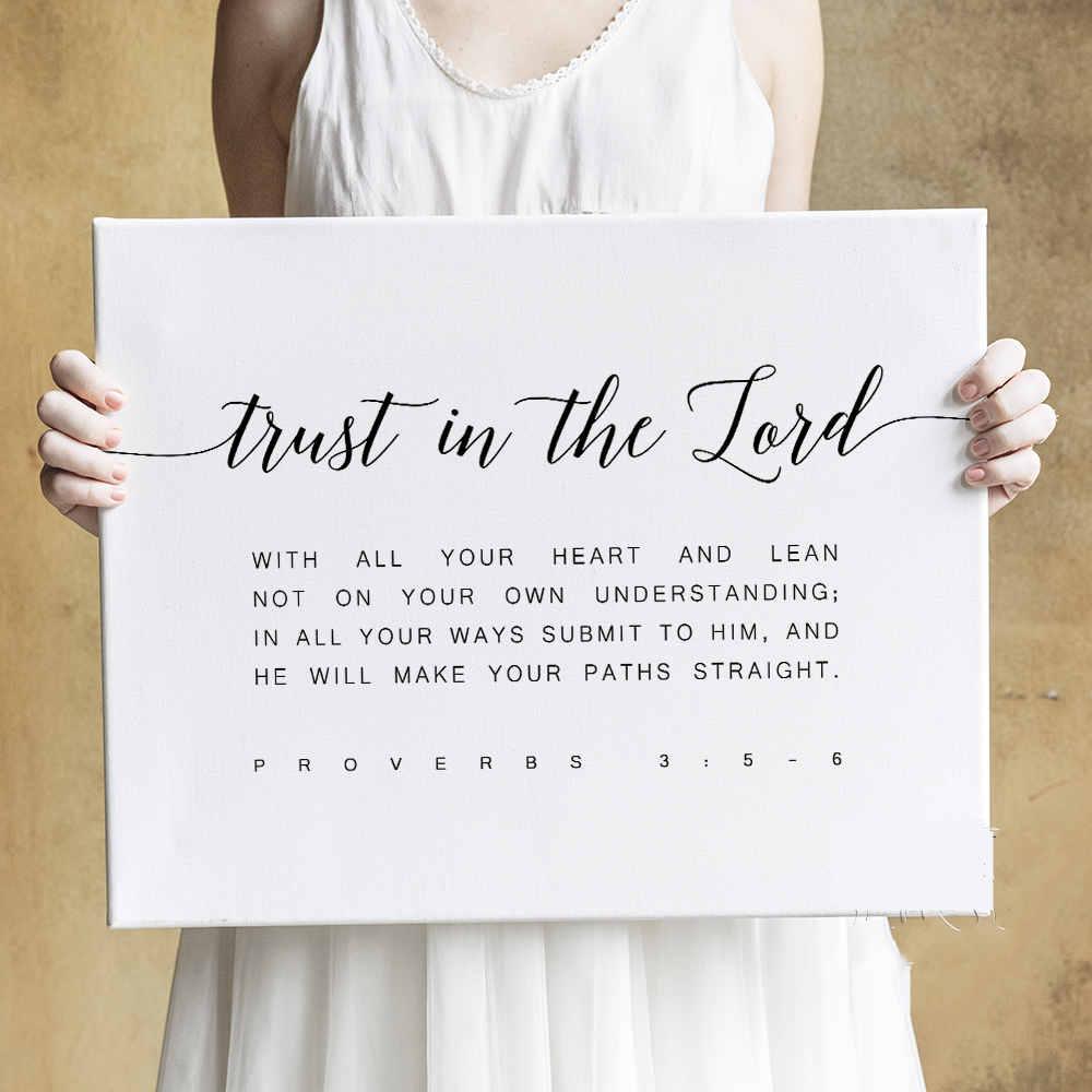 Trust in the Lord Blessing Wall Canvas - Divine Heart L.A.