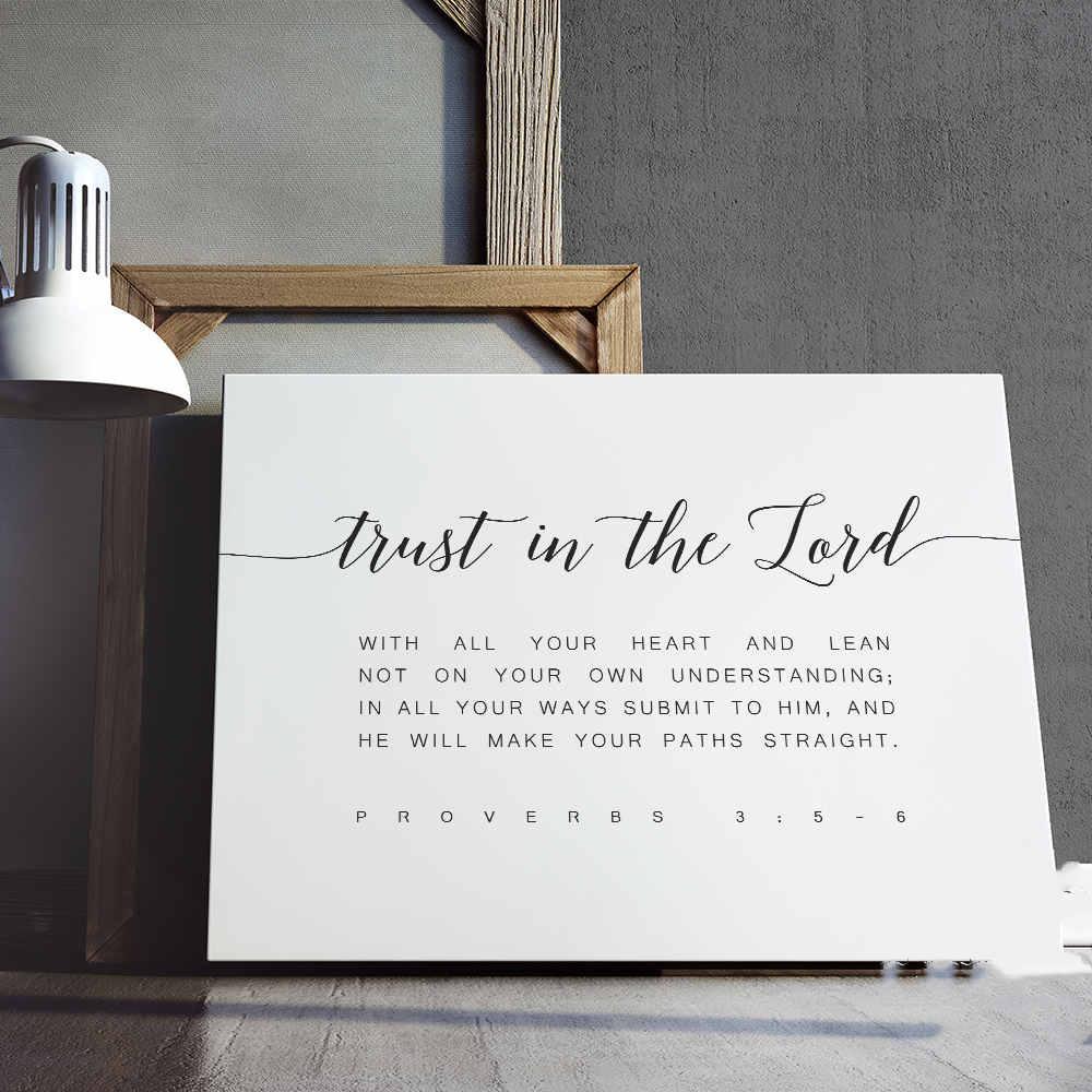 Trust in the Lord Blessing Wall Canvas - Divine Heart L.A.