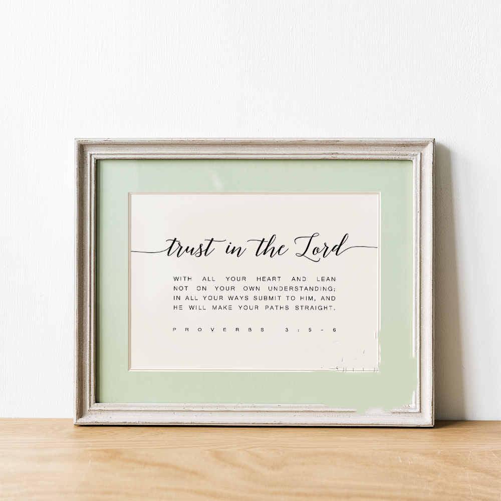 Trust in the Lord Blessing Wall Canvas - Divine Heart L.A.