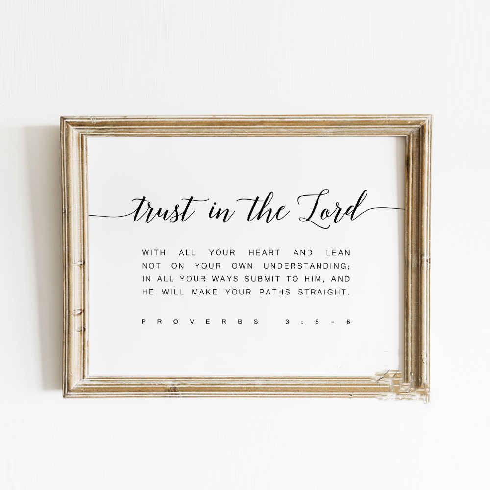 Trust in the Lord Blessing Wall Canvas - Divine Heart L.A.