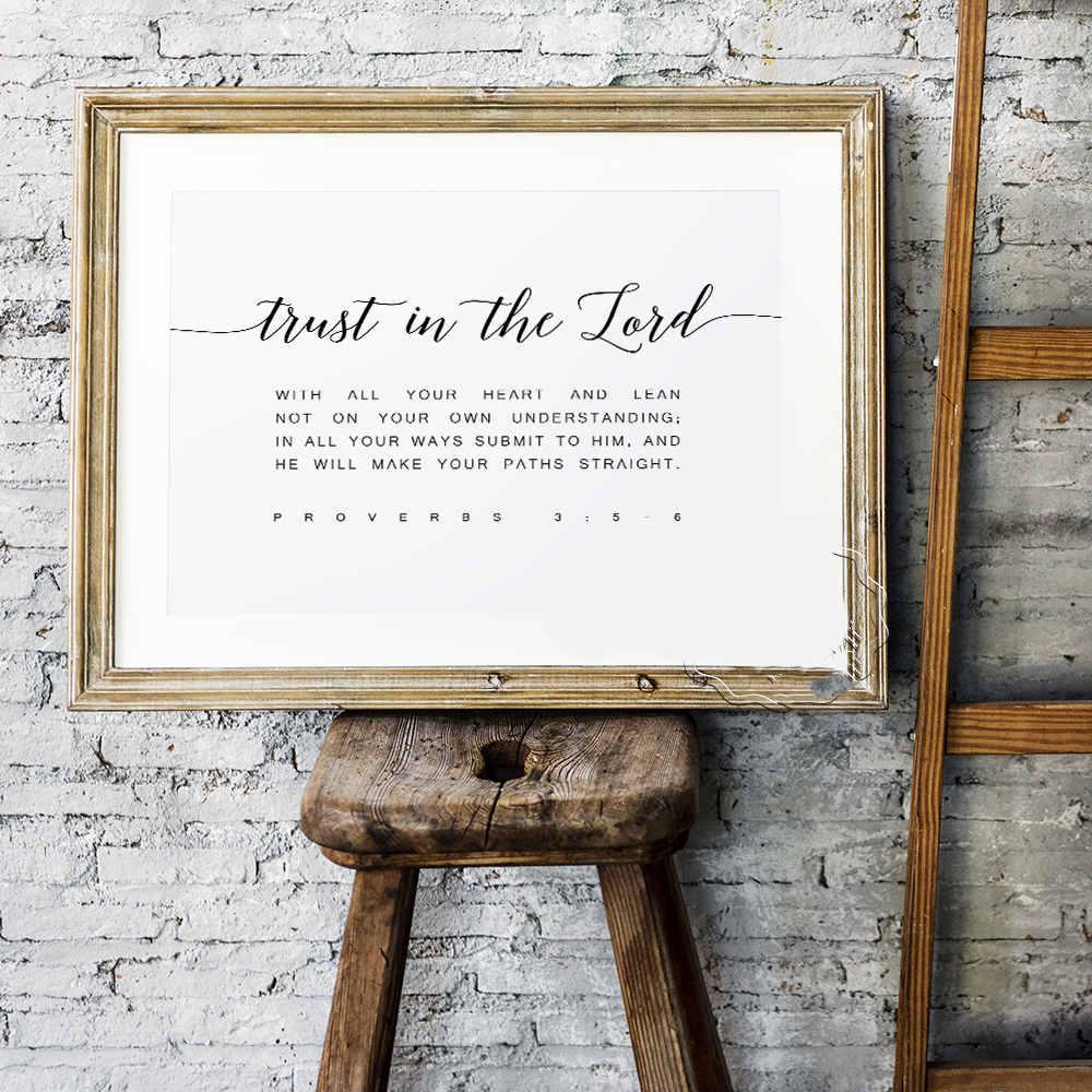 Trust in the Lord Blessing Wall Canvas - Divine Heart L.A.