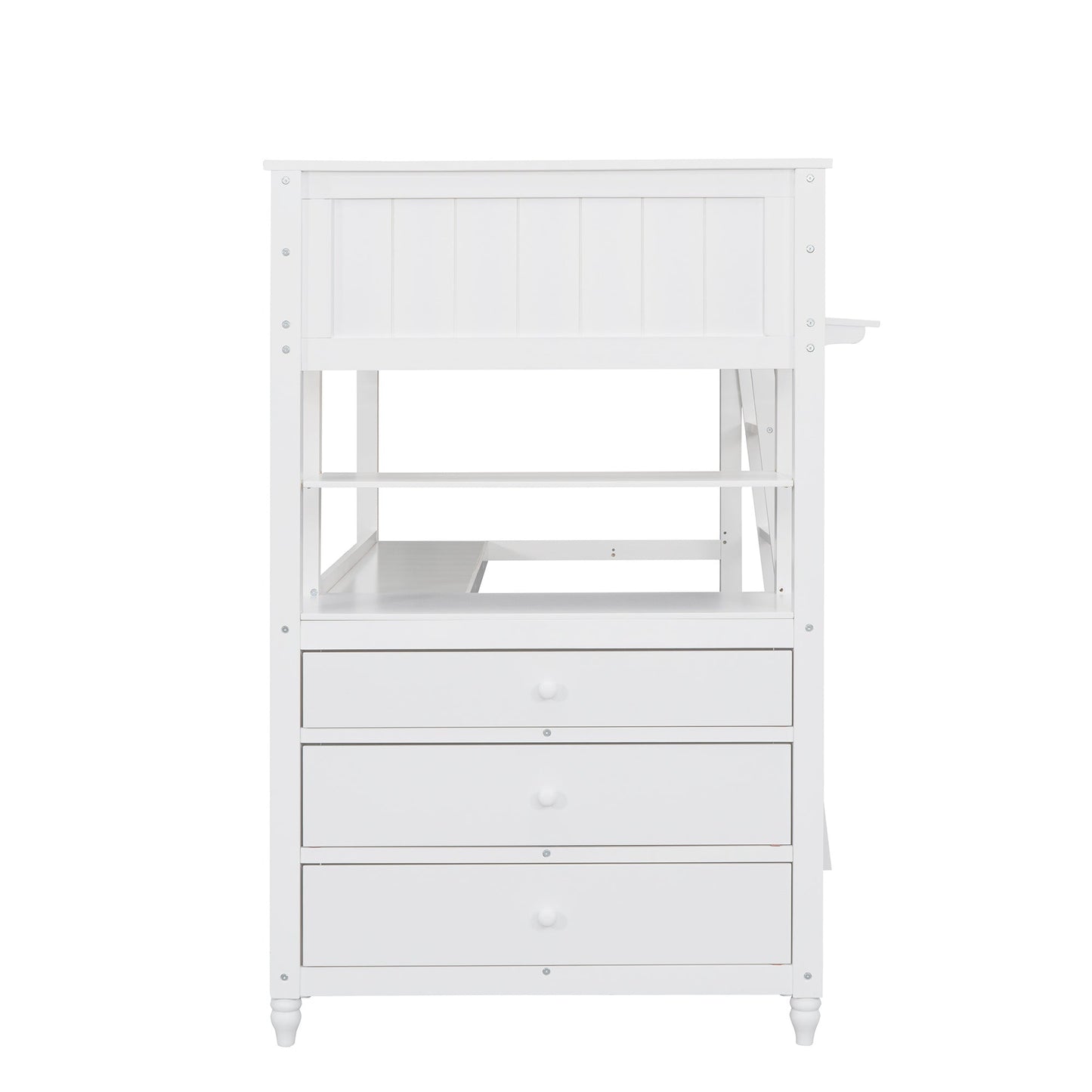 Twin Loft Bed with Desk and Storage Drawers - Divine Heart L.A.