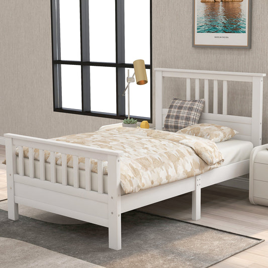 Twin Platform Bed with Headboard and Footboard - Divine Heart L.A.