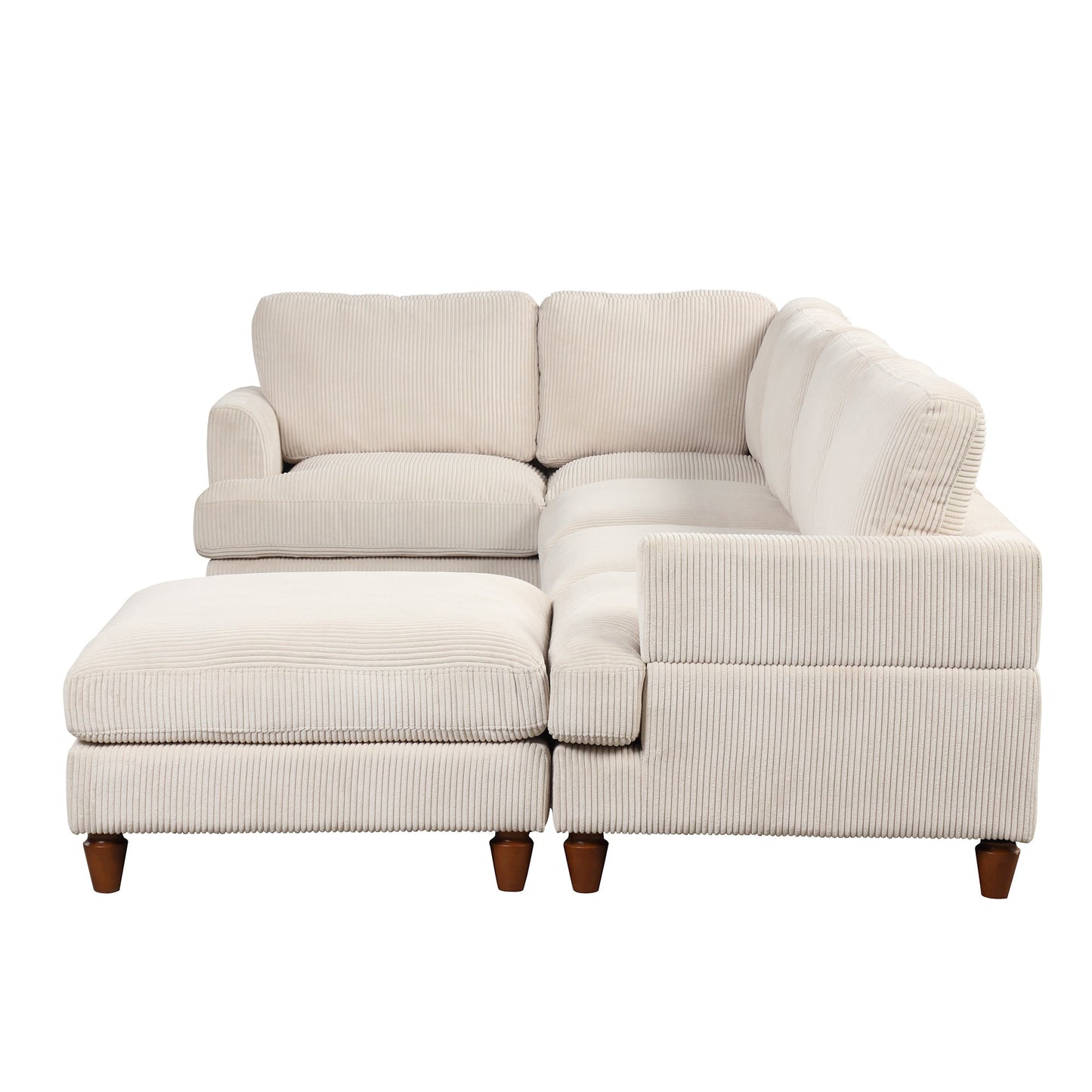 U_Style Modular Sectional Sofa with Ottoman L Shaped Corner Sectional for Living Room, Office, Spacious Space(same sku: WY000336AAA) - Divine Heart L.A.