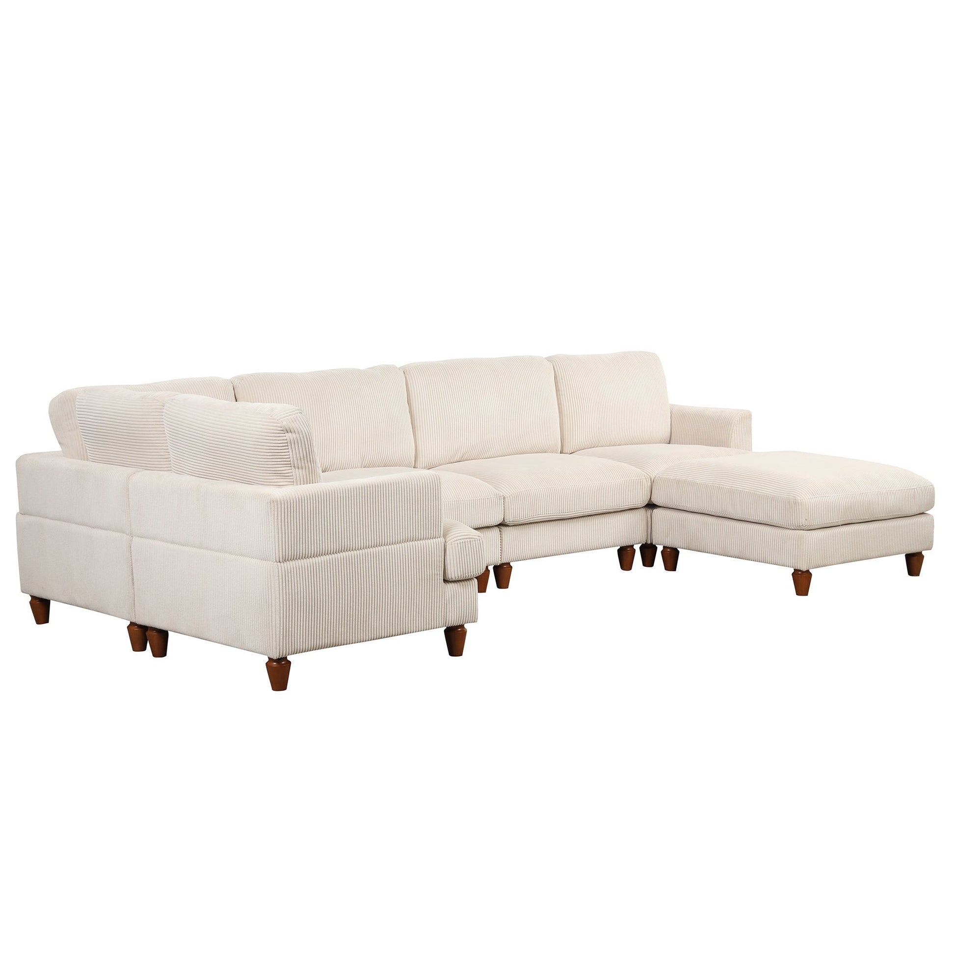 U_Style Modular Sectional Sofa with Ottoman L Shaped Corner Sectional for Living Room, Office, Spacious Space(same sku: WY000336AAA) - Divine Heart L.A.