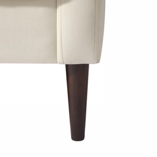 Upholstered Club Armchair with Solid Wood Legs - Divine Heart L.A.