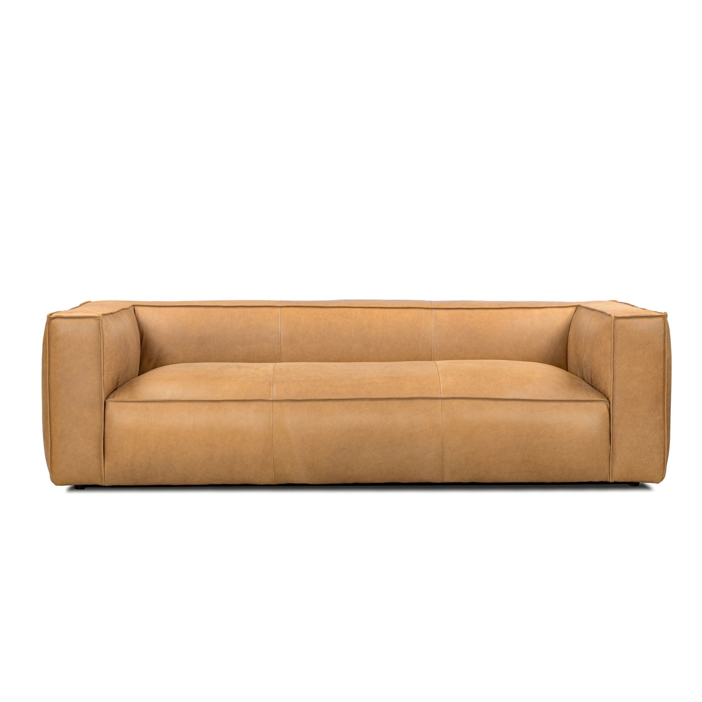 Vanessa Full Aniline Leather Stationary Sofa - Divine Heart L.A.