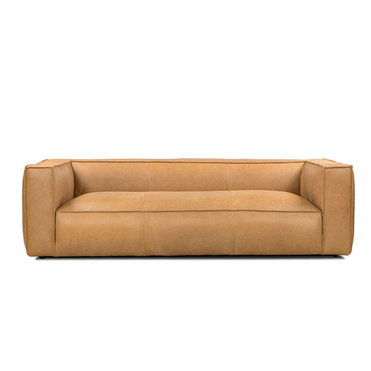 Vanessa Full Aniline Leather Stationary Sofa - Divine Heart L.A.