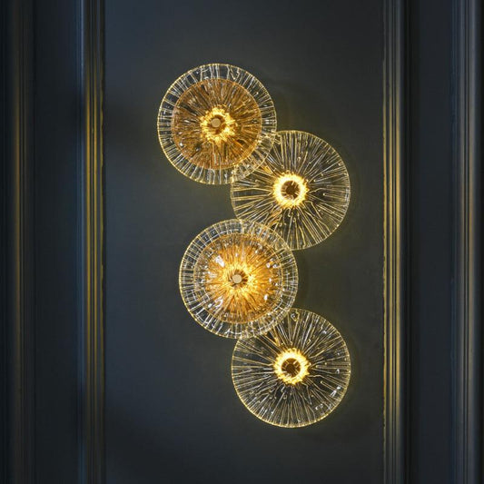 Walk of the Lotus Glass Wall Light - Divine Heart L.A.