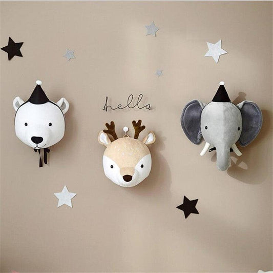 Whimsy Animal Head Wall Decor - Divine Heart L.A.