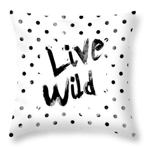 Wild Love Black and White Pillow Cover Collection - Divine Heart L.A.