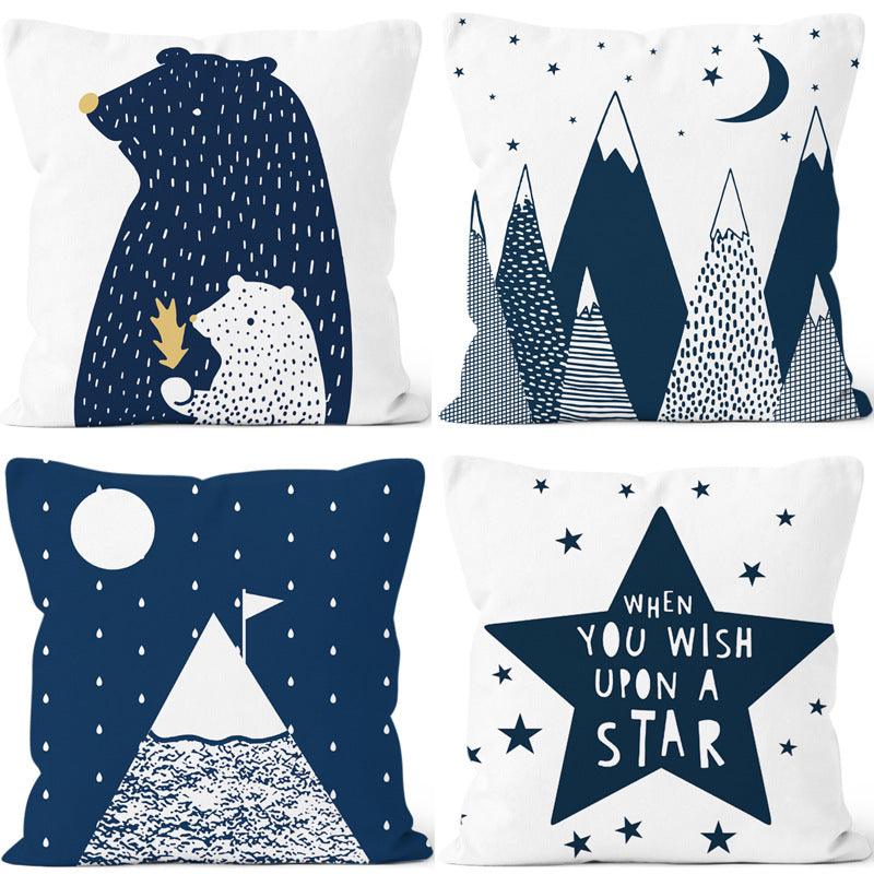 Wishing Bear Throw Pillow Cover - Divine Heart L.A.