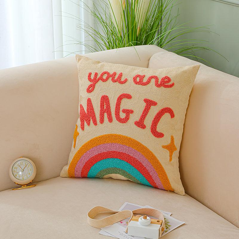 You are Magic Rainbow Throw Pillow - Divine Heart L.A.